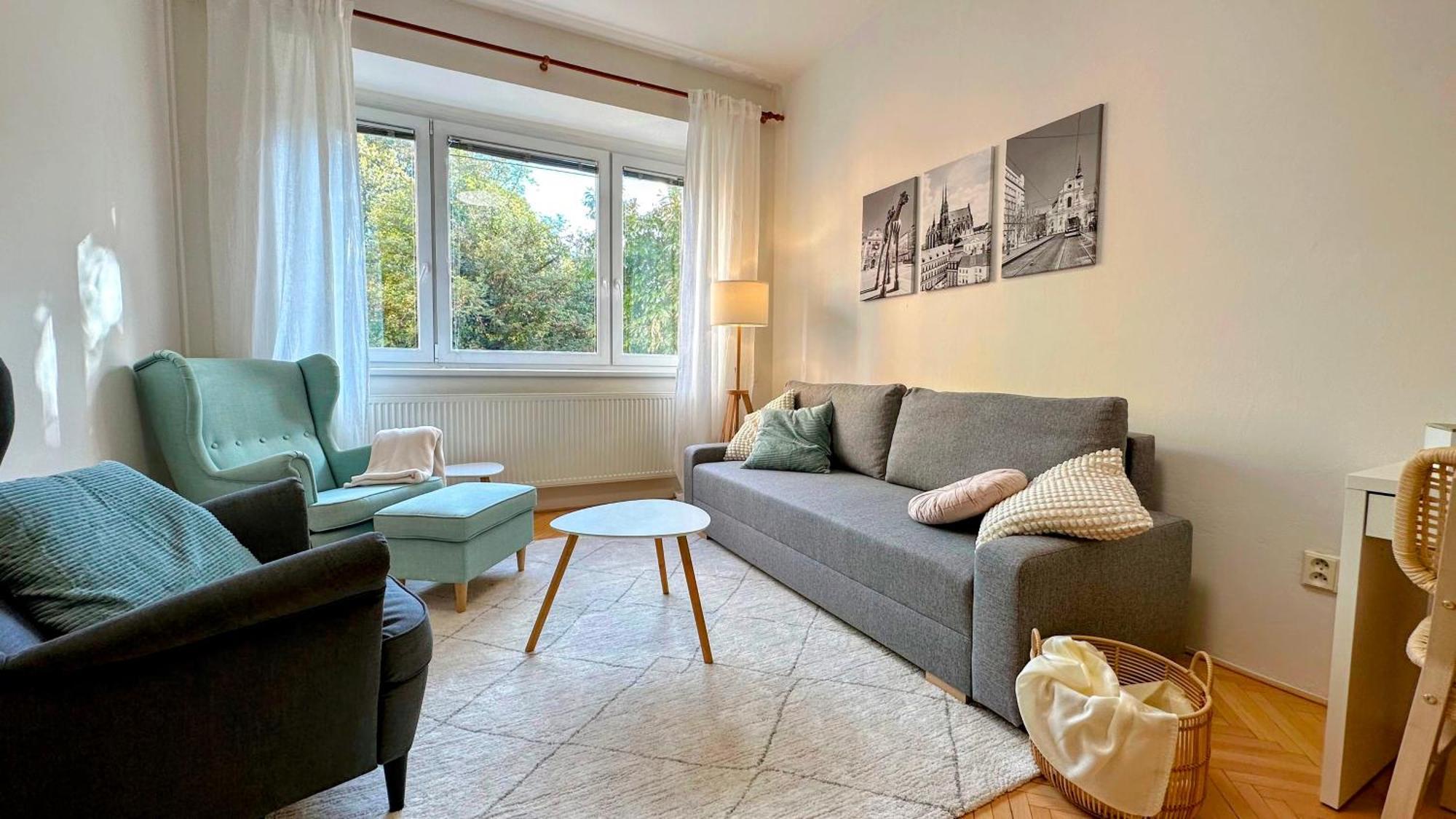 Apartman S Balkonem U Parku & 15 Minut Do Centra Brno Exterior photo